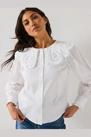 Very Broderie Collar Blouse