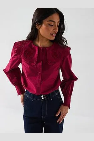 Very Broderie Collar Blouse