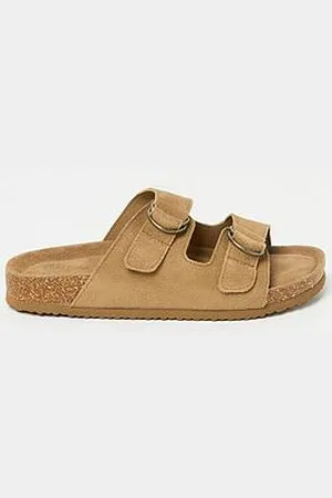 Fat Face Mylor Suede Sandal - Tan