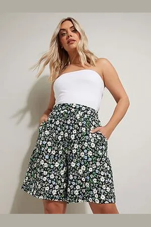 Yours Curve Crinkle Jersey Short