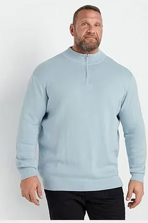 BAD RHINO Milano Quarter Zip Knitted Jumper