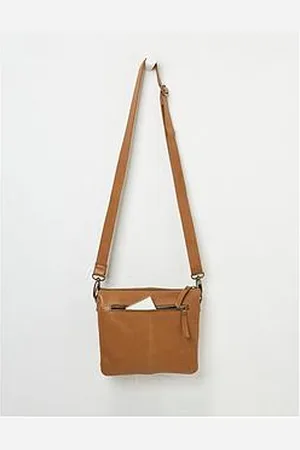 Fat Face Libby Buckle Crossbody Leather Bag