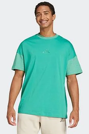 adidas Mens All Szn Colourblock T-Shirt - Green
