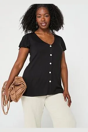 Very V Neck Frill Sleeve Vest