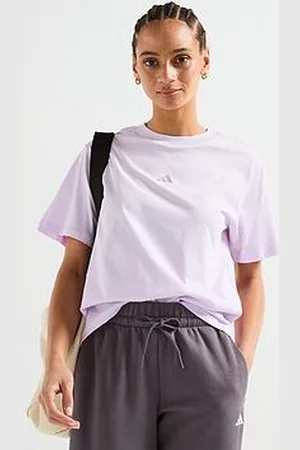 adidas Womens Essentials Cotton T-Shirt - Purple