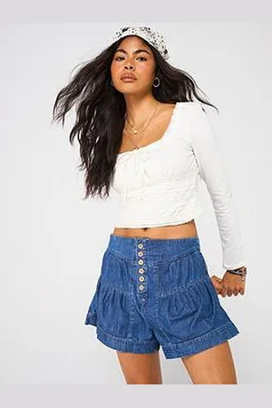 Free People Fleur Denim Shorts