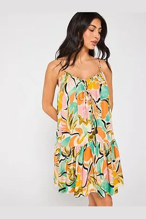 Very Strappy Tiered Beach Mini Dress