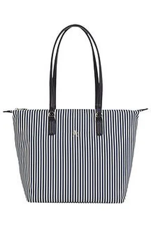 Tommy Hilfiger Striped Summer Tote Bag - Navy