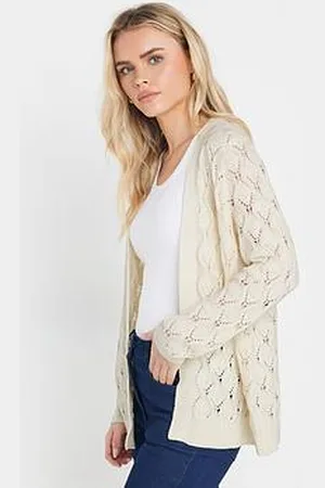 M&Co Petite Midi Crochet Cardigan