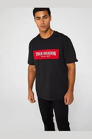 True Religion Short Sleeve Mesh Box Logo T-Shirt