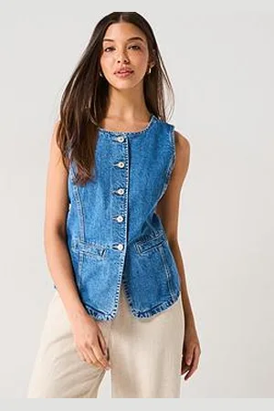 ONLY Sleeveless Denim Waistcoat