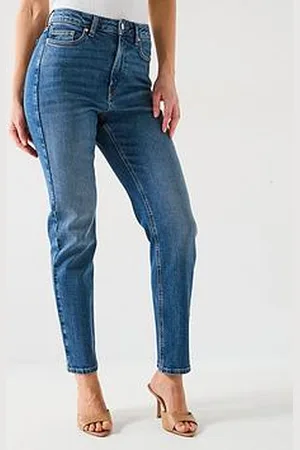 Very Slim Fit High Waist Jeans - Midi Wash