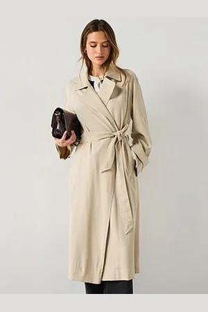 MANGO Soft Trench Coat With Belt