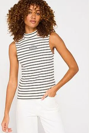 Tommy Hilfiger Monotype Logo High Neck Top