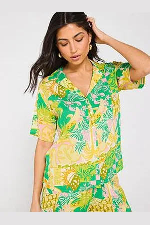 Very Short Sleeve Beach Co Ord Shirt