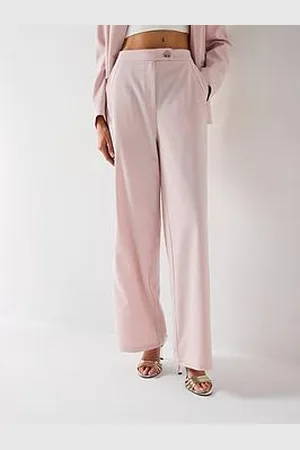 Six Stories Pleat Detail Tailored Wide Leg Trouser