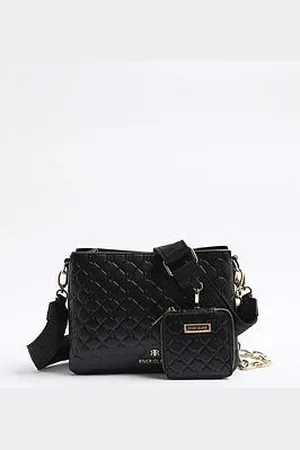River Island Embossed Chain Cross Body Bag