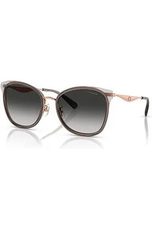 Coach 0Hc7170 Square Sunglasses - Rose Gold/Dark Grey