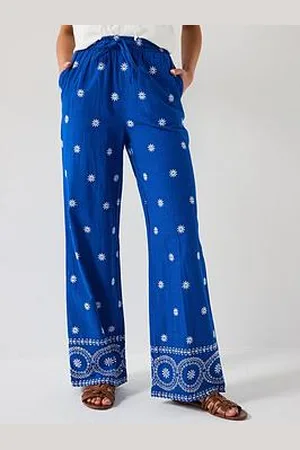 Very Embroidered Poplin Trousers