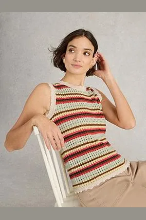 White Stuff Sunny Stripe Tank