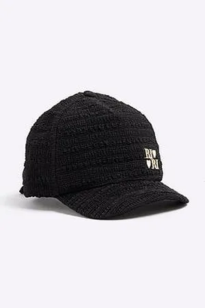 River Island Girls Textured Tie Back Cap