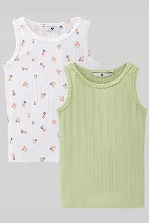 Very Girls 2 Pack Pointelle Vests