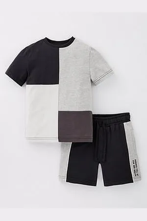 Very Boys Mono Cut And Sew T-Shirt And Short Set