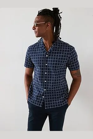 Very Man Short Sleeve Revere Embroidery Shirt