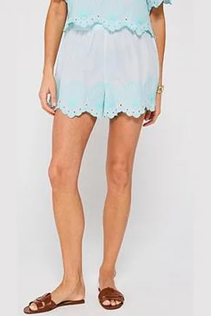 Very Shell Embroidered Hem Co Ord Short