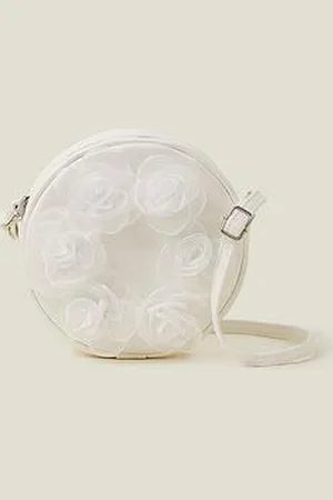 Accessorize Girls Round Flower Bag