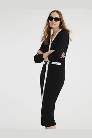 River Island Tipped Rib Dress