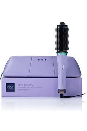 ghd Duet Blowdry Limited Edition Hair Dryer Brush In Galactic Lilac With Matching Heat-Resistant Bag & Mat