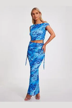 Quiz Mesh Animal Print Top