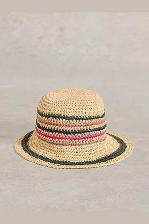 White Stuff Striped Bucket Hat