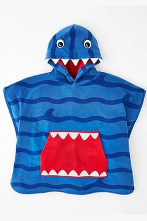 Very Boys Shark Towelling Poncho