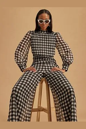 River Island Gingham Crop Top