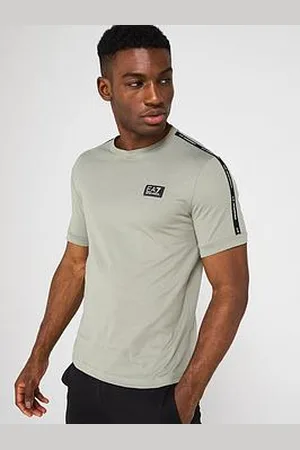 EA7 Sporty Logo Taped Crew T-Shirt