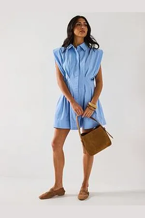 Very Shoulder Pad Mini Dress