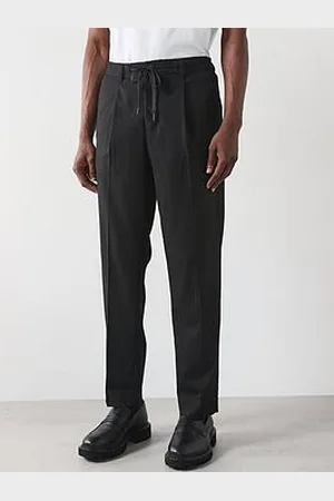 SELECTED Leroy Tapered Fit Pleated Trousers