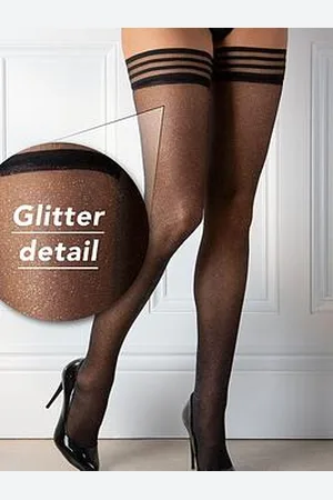 Pour Moi All That Glitters Lurex Hold Up