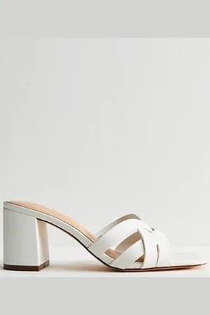 New Look Woven Strap Block Heel Sandals