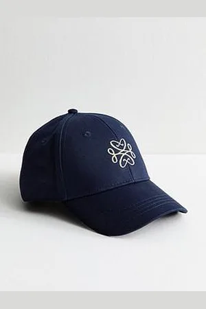 New Look Navy Emblem Embroidered Cap