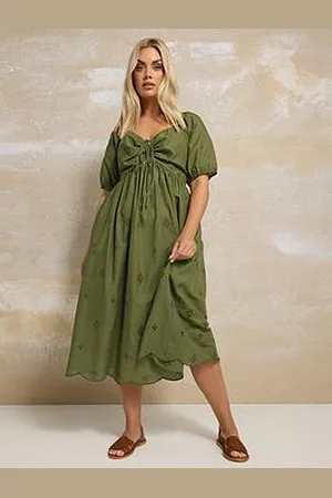 Yours Curve Broderie Dress
