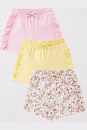 Very Girls 3 Pack Plain & Floral Shorts