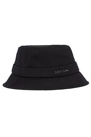 Calvin Klein Back Tie Cotton Twill Bucket Hat