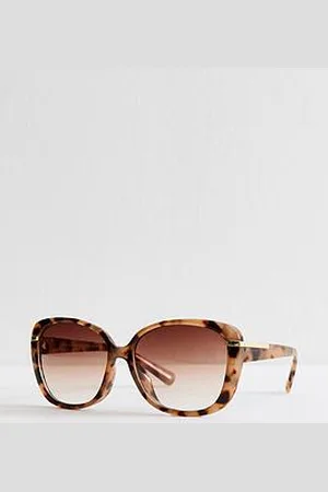 New Look Rust Square Frame Sunglasses