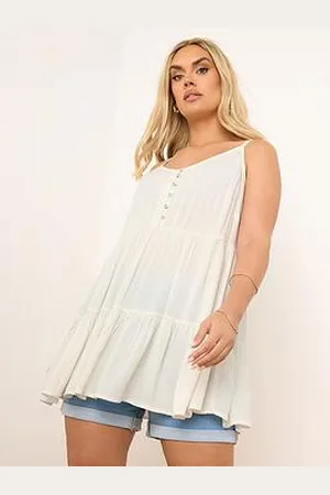 Yours Curve Tiered Crinkle Cami