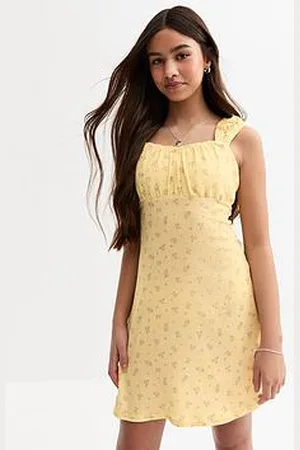 New Look Girls Textured Rose Mini Dress