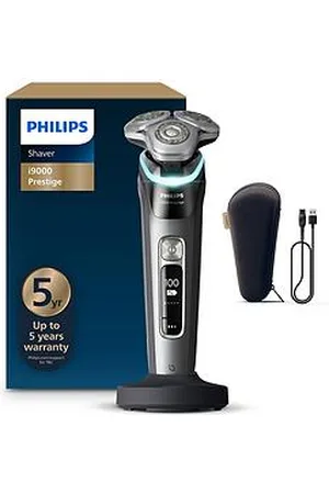 Philips Shaver I9000 Prestige, Xp9202/10, Wet & Dry Electric Shaver, With Skin Iq Technology, Triple Lift & Cut System, 360 Rotating Dual Steel Precision Razor Blades