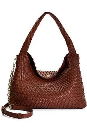 Dune Deliberate Woven Shoulder Bag - Tan